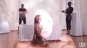 Luxury Dominatrix Cindy Hope Fucks her Slaves Asshole