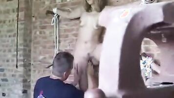 Wive sucked a hot cock in a brutal porn movie featuring real rape xxx content.
