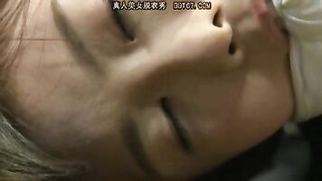 The brutal rape in the amateur porn movie was made even more violent with the forced sucking of a dick.
