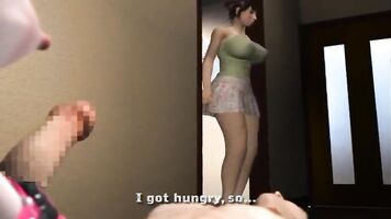 hentai girl is caught spying and made to squirt