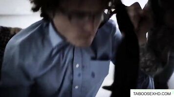 Virgin skinny girl fucked by gangsters