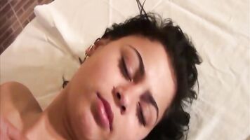 Harsh scenes of the mother and daughter brutalized in a rough shadow rape porno.