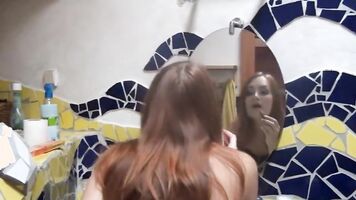 A drunk amateur girl is caught by surprise as she's forced to have oral sex in a brutal porn movie with rough sex content and then violently raped in front of the camera.