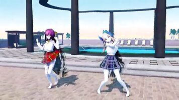 Manic destruction girl in the morning breeze and kamikaze