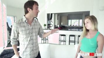 Brother fucks stepsister to prove his manhood- Chloe Foster
