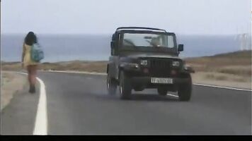 Amanda, Blowjob and Anal Sex in the Jeep
