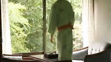 Sensual blowjob turns into a painful experience for a teen that watched a rape porn movie.
